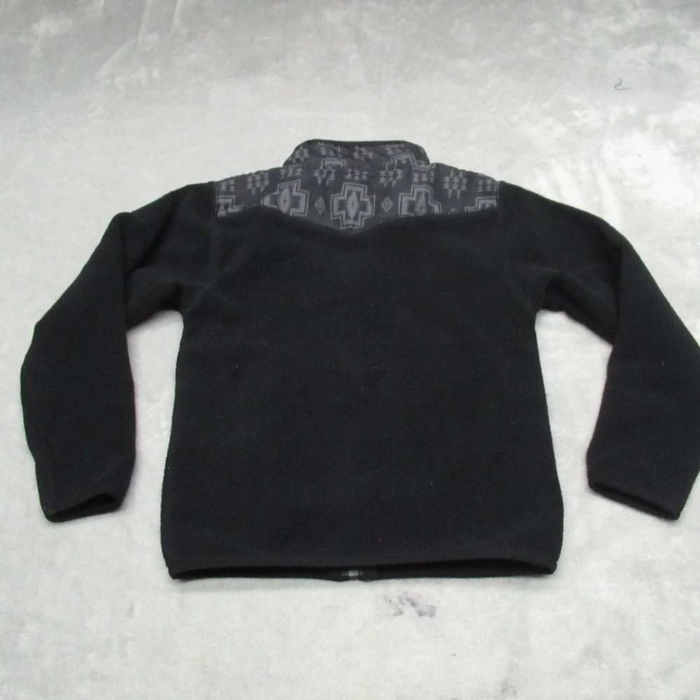 Pendleton Jacket Kids 2-3 Black Fleece Aztec Southwestern Full Zip Warm Layering